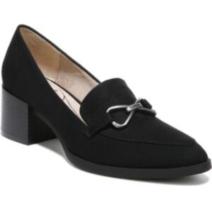 Life Stride Black Block Heel Loafers